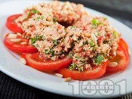 Рецепта Салата с домати и тофу